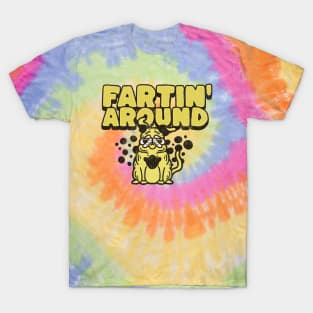 Fartin' Around Cartoon Dog Bubbling Up Something T-Shirt